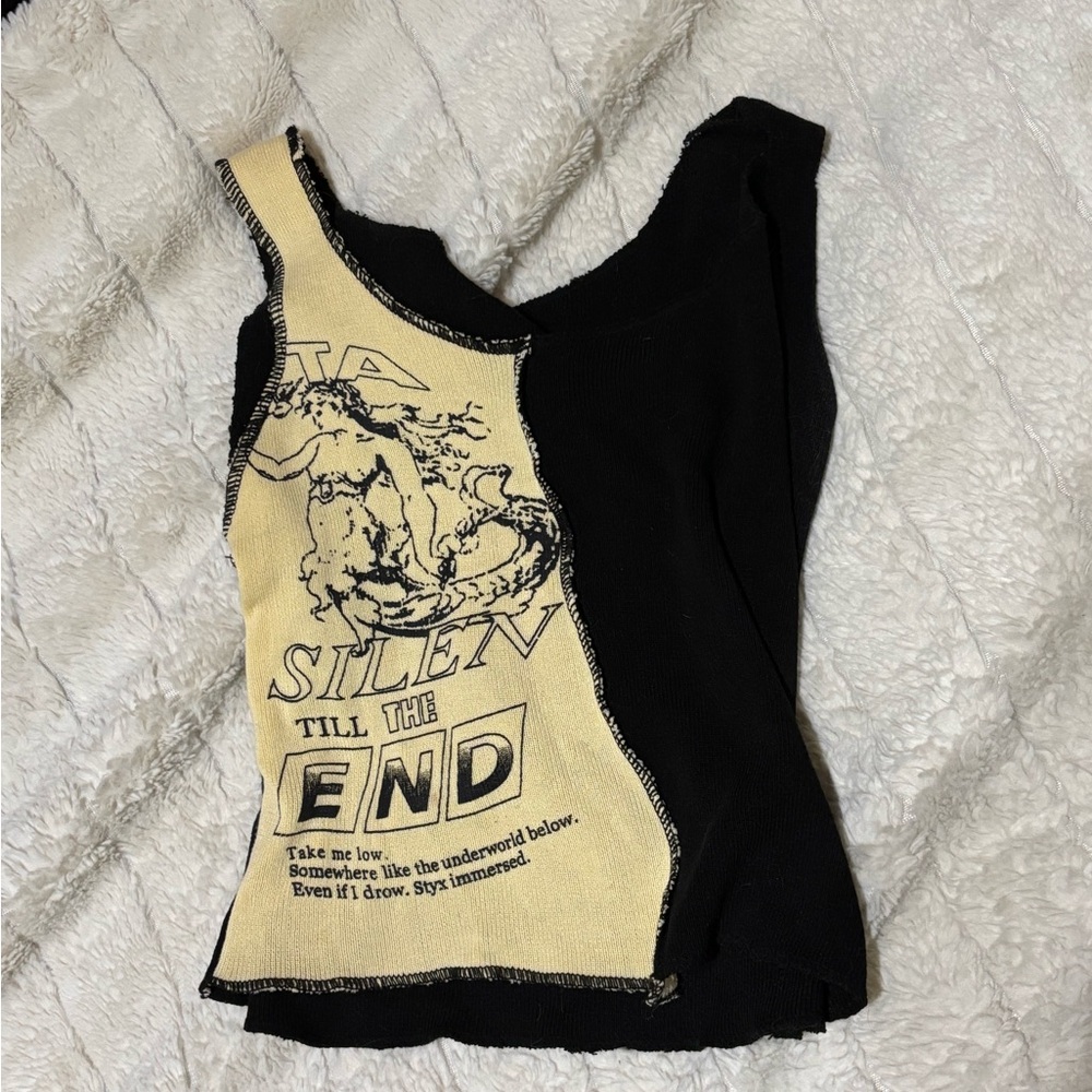 Unique Cropped Tank Top
